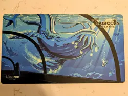 MagicCon: Atlanta 2025 Exclusive Playmat - "Get Lost" Fblthp MTG Aquarium Whale - Image 1