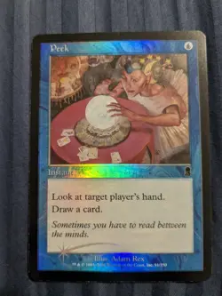 Peek - FOIL - Odyssey - MTG - Magic the Gathering - LP - Image 1