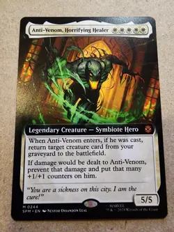 Anti-Venom, Horrifying Healer - #244 Regular (Extended Art) Spider-Man - Mtg - Image 1
