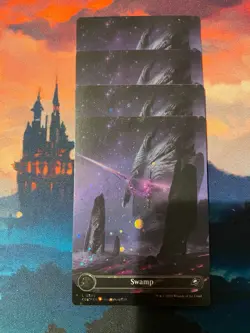 MTG Edge of Eternities Swamp Galaxy Foil x 4 - Image 1