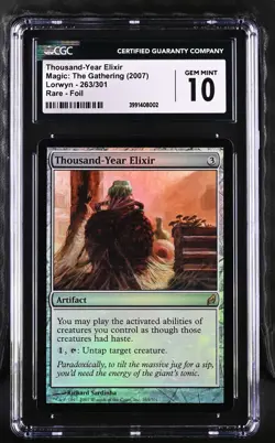 THOUSAND-YEAR ELIXIR Lorwyn Foil Rare CGC 10 MTG [Nostalgium] - Image 1