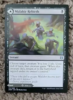 Malakir Rebirth Zendikar Rising Regular Mtg Magic Uncommon 1x NM - Image 1