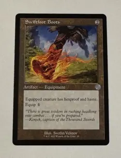 MTG Swiftfoot Boots - The Brothers' War Retro Artifacts LP - Image 1