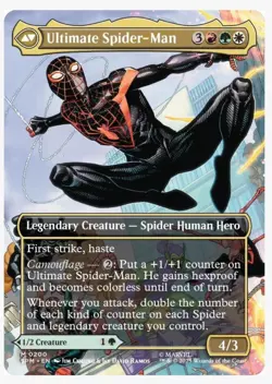Miles Morales 0200 Regular Borderless Marvels Spider-Man MTG - Image 2