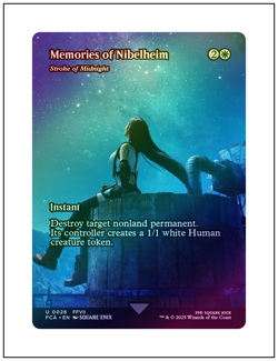 1x Memories of Nibelheim, Foil, Final Fantasy, Magic MTG NM - Image 1
