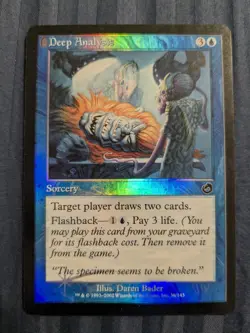 Deep Analysis - FOIL - Torment - MTG - Magic the Gathering - LP - Image 1