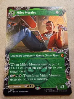 Miles Morales - #211 Regular (Borderless) Marvel's Spider-Man - Mtg - Image 1