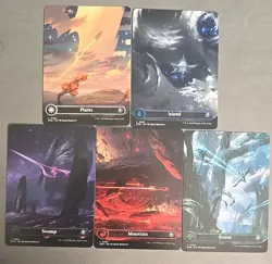 Edge of Eternities Regular Full Art Land Set MTG Magic - ALL LANDS BORDERLESS NM - Image 1