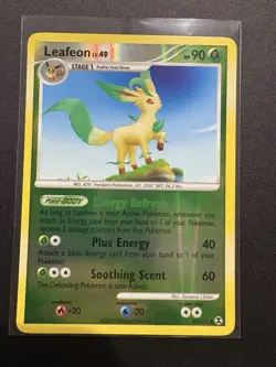 Pokemon Leafeon 45/111 Rising Rivals Reverse Holo NM/M - Image 1