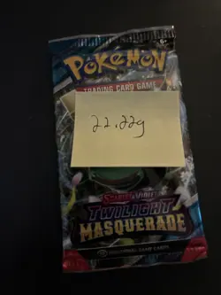 (VERY HEAVY) 22.22g Pokemon TCG Twilight Masquerade Booster Pack (SEALED)✅ - Image 4