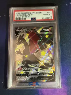 Pokemon Charizard V Shiny Star Birth Japanese SSR FA #307 PSA 10 - Image 1