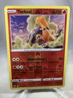 Torkoal 023/172 Pokemon Brilliant Stars SWSH09 Reverse Holo Uncommon NM - Image 1