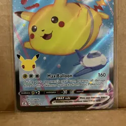 FLYING PIKACHU VMAX 2021 POKEMON CELEBRATIONS RARE HOLO 7/25. (A1) - Image 3
