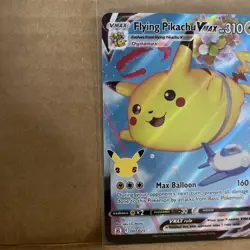 FLYING PIKACHU VMAX 2021 POKEMON CELEBRATIONS RARE HOLO 7/25. (A1) - Image 5