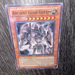 YUGIOH PSA 10 Ancient Gear Golem TLM-EN006 Ultimate Rare 1st Edition *5616 - Image 1