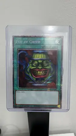 Yugioh! Pot of Greed MP25-EN050 Starlight Rare 1st Edition Near Mint - Image 1