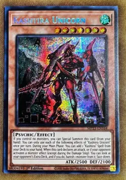 Yugioh! 3x “Kashtira Unicorn” | MP23 | Secret Rare 1st Ed NM PlaySet - Image 2