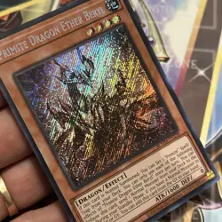 Yugioh Primite Dragon Ether Beryl BLMM-EN130 Secret Rare 1st Ed Near Mint - Image 3