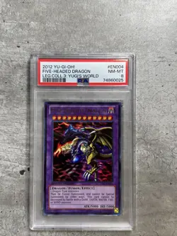 Yugioh Card Five-Headed Dragon Ultra R PSA 8 NM-Mt, LC03-EN004 2012 (1) - Image 1