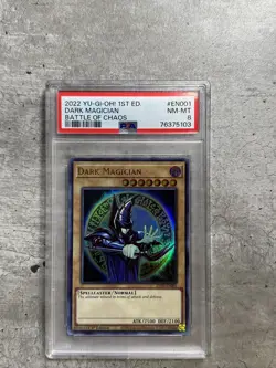 Yugioh Card 1st Ed Dark Magician PSA 8 NM-Mt Battle Of Chaos 25TH-EN001 2022 (1) - Image 1