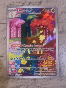 Pokemon TCG Sawsbuck Card 166/162 SV05: Temporal Forces NM Condition - Image 4