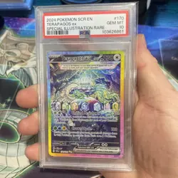 PSA 10 GEM MINT Terapagos Ex 170/142 Stellar Crown SIR Pokemon Card - Image 1