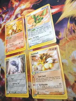 Pokemon TCG - E Reader 4 Card Lot - Flygon, Arcanine, Sandslash And Steelix - Image 2