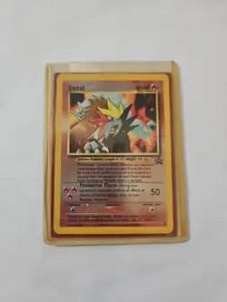 Pokemon Card - Entei #34 Black Star WOTC Movie Promo Reverse Holo - Image 3