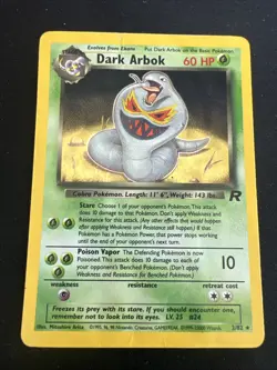 Dark Arbok 2/82 Rocket Set Vintage Pokemon Holo 2 Card Lot - Image 2