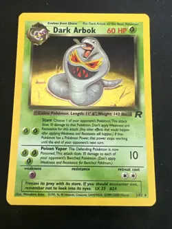 Dark Arbok 2/82 Rocket Set Vintage Pokemon Holo 2 Card Lot - Image 4