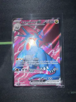 Pokemon TCG Salamence EX Full Art Holo Ultra Rare Card 177/159 Journey Together - Image 1