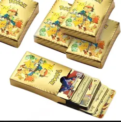 55 Pcs Pokemon Card foil GOLD PACK Cards TCG VMAX GX TCG Possible Charizard Rare - Image 4