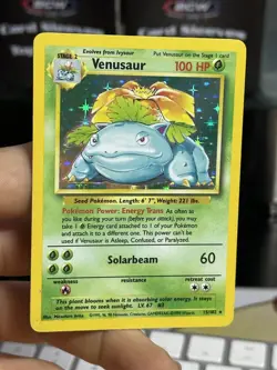 #4 Venusaur 15/102 Base Set 1999 Holo Rare WOTC Pokemon Card TCG - Image 3