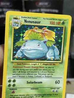 #4 Venusaur 15/102 Base Set 1999 Holo Rare WOTC Pokemon Card TCG - Image 5