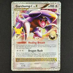Pokemon TCG Garchomp C LV. X 145/147 Celebrations Classic Collection Holo Card - Image 1