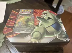 POKEMON TRADING CARD GAME TYRANITAR V STRIKERS TIN FACTORY SEALED EVOLVING SKIES 820650809552 - Image 1