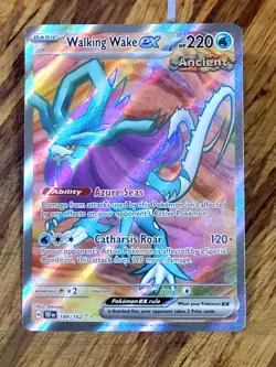 Walking Wake ex 189/162 Temporal Forces UR Holo Pokemon Card NM - Image 1