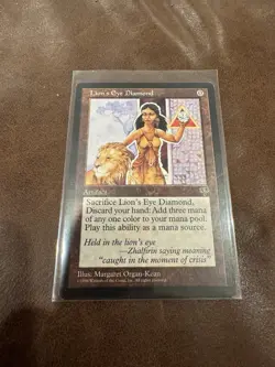 Rare Lion's Eye Diamond MTG Card Near Mint Condition MTG NM Almost Mint Mirage - Image 1