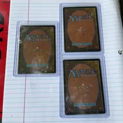 Lot of (3) 1996 Firebreathing - Magic the Gathering - Mirage - Aura - Mountain - Image 2