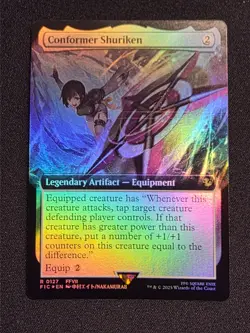Conformer Shuriken (Extended Art) #127 (Foil) (NM) Final Fantasy FIC Magic MTG - Image 1