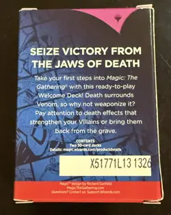 2025 MTG MAGIC: THE GATHERING SPIDER-MAN WELCOME DECK BLACK VENOM HASLAB - Image 2