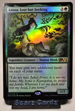 Azusa, Lost but Seeking Core Set 2021 Foil - Image 1