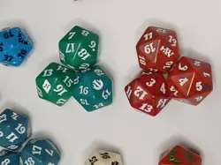 Lot of 10 Magic the Gathering 20 Sided Dice D20 Spindown Life Counter - Image 4