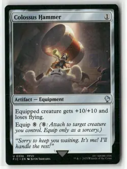 Colossus Hammer 338 NM MTG FINAL FANTASY Commander Magic - Image 1
