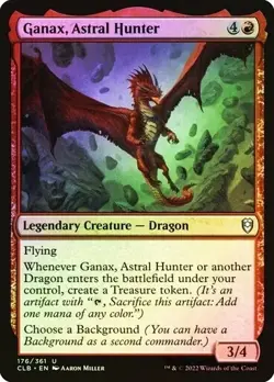 Ganax, Astral Hunter FOIL - 176/361 - Uncommon Commander Legends CLB MTG - Image 1