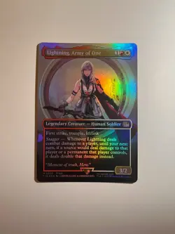 Lightning, Army of One (Foil, Borderless, FIN 0320) - MTG Final Fantasy - Image 1