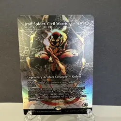 MTG Iron Spider, Civil Warrior (Borderless, FOIL) - Alibou, Ancient Witness 0039 - Image 1