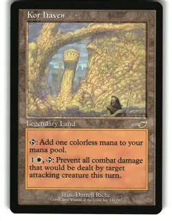 Magic the Gathering - Nemesis Kor Haven 141 Rare 2000 - Image 1
