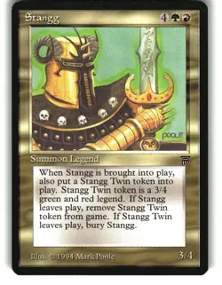 Magic the Gathering - Legends Stangg Rare 1994 - Image 1