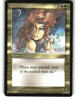 Magic the Gathering - Legends Jasmine Boreal Uncommon 1994 - Image 1